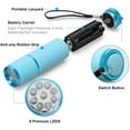 thumbnail image 3 of LED Glow in Dark Flashlights, Pack Rubber Coated Flashlights with Straps, Portable Lights for Camping, Hiking, Indoor, Assorted Colors, 3 of 4