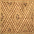 thumbnail image 1 of Ahgly Company Indoor Square Southwestern Brown Country Area Rugs, 7' Square, 1 of 4