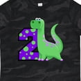 thumbnail image 4 of Inktastic 2nd Birthday Dinosaur Boys Toddler T-Shirt, 4 of 5