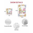 thumbnail image 7 of Spring Easter Kitchen Dish Towels for Drying Dishes Set of 4, Watercolor Eggs Gnomes Floral Butterflies Plants Waffle Weave Microfiber Hand Tea Bathroom Towels Quick Dry & Absorbent Towel 12x12, 7 of 7