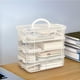 thumbnail image 5 of Xihbxyly Organizador de Almacenamiento, Caja con Cuatro Compartimentos, Diseño Transparente, Solución para Escritorios Ordenados, Almacenamiento de Papelería para El Hogar y La Oficina, Mejora El Esp, 5 of 7