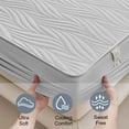 thumbnail image 4 of Lavish Cover Ultra Soft Waterproof Fitted Sheet, Washable Mattress Cover for Home, Hotel(Twin, Black), 4 of 9