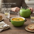 Ceramic Pot For Cooking with Lid, creative Ceramic Apples Soup Bowl ...