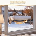 thumbnail image 5 of White Foldable Cat Window Perch with Washable Cushion for Indoor Sunbathing, 5 of 9