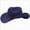 Navy, variant on WXFAZCVU Cowboy Hat Cowgirl Hat Western Cowboy Hats with Upturned Brim Headwear Size 3-8 Years