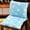 Blue-3, variant on qolami 15.75"x31.5" Yellow Chair Outdoor Seating Cushions, Foldable Design