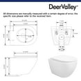 thumbnail image 5 of DV-1F0070 Liberty 1.6 GPF Elongated Wall Hung Toilets (Seat Included), 5 of 13