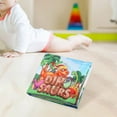 thumbnail image 3 of Milaget Baby Toys Soft Cloth Books Early Education Toys & Pram Toys Rattle Book dinosaur, 3 of 8