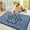 Airy Blue and Black, variant on Dog Door Mat for Muddy Paws, Absorbent Dirt Trapper Non Slip Quick Dry Washable Chenille Mat for Mud Dogs, Entry Rug for Indoor and Outdoor (24x16 Inches, Atlantic Blue and White)