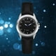 thumbnail image 3 of Reloj de negocios para hombre y mujer, reloj de pulsera de cuarzo con puntero azul y esfera redonda (plateado + negro para mujer), 3 of 3