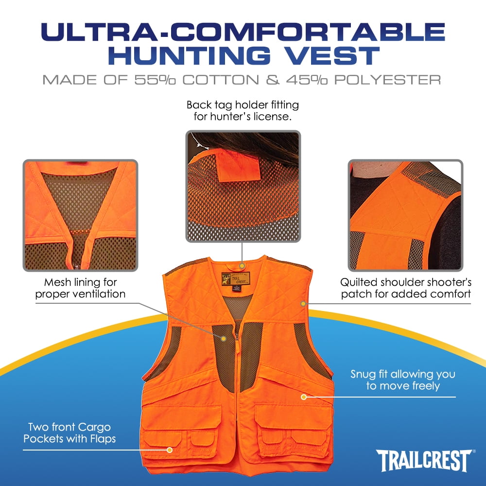 TrailCrest Men's Blaze Orange Safety 