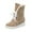 Khaki, variant on Fesfesfes Wide Calf Boots for Women Bandage Solid Color Shoes Casual Warm Winter Ankle Boots 42(US:9)