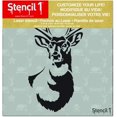thumbnail image 3 of Stencil1 Antlered Deer Stencil Winter Holidays & Christmas Home Decoration - 5.75"X6", 3 of 6