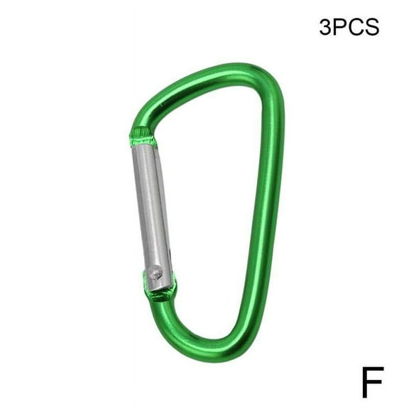 D Clip Carabiner Snap Spring Clasp Hook Keyring Camping FAST 3 Carabina-NEW