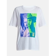 Wicked, Juniors Graphic Short Sleeve Tee, Glinda & Elphaba Tear, Sizes XXS-XXL