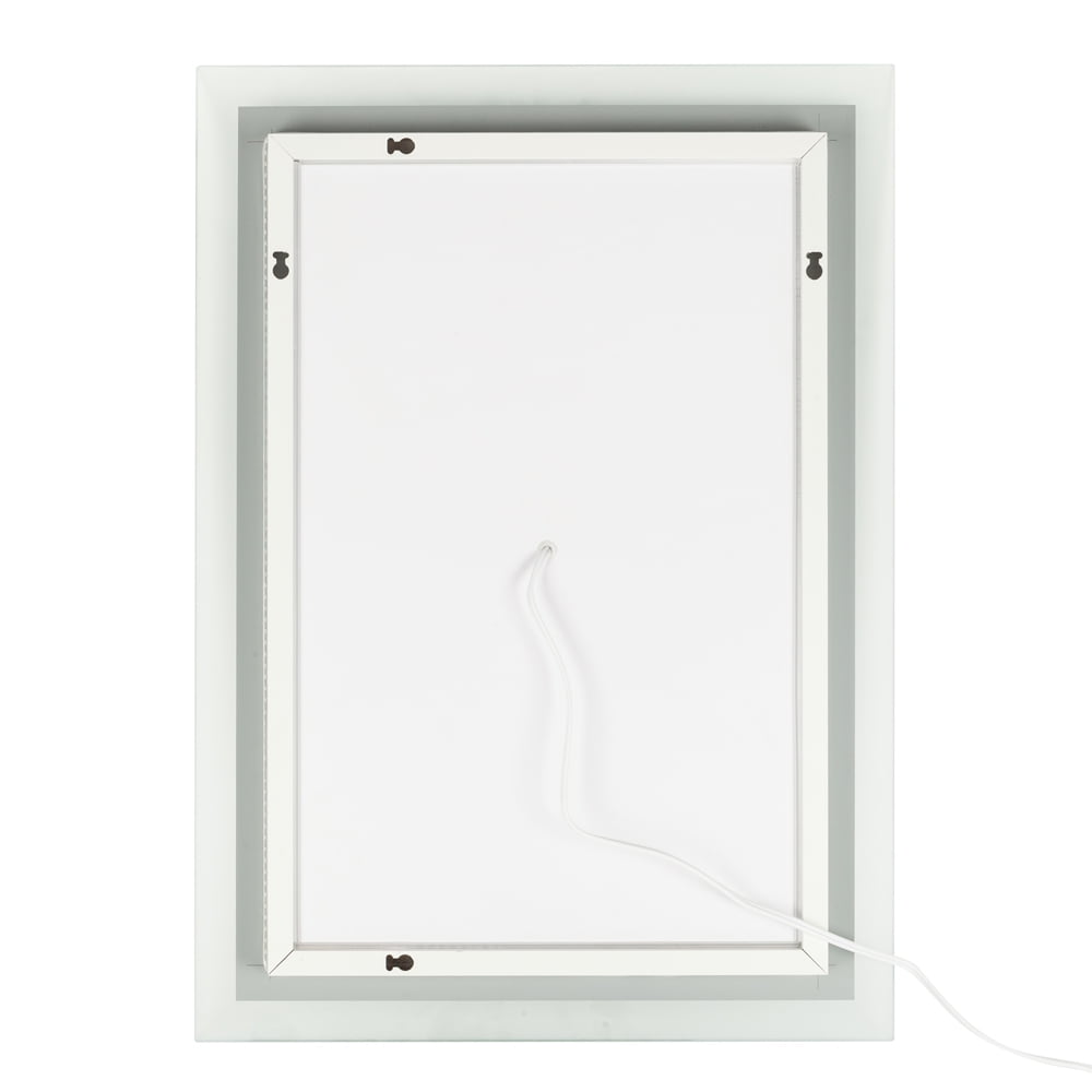 Kepooman 32*24" Square Touch LED Bathroom Mirror, Tricolor Dimming Lights Kepooman 32*24" Square Touch LED Bathroom Mirror, Tricolor Dimming Lights