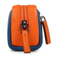 thumbnail image 4 of Oslo - 100% Genuine Leather | Key-Pouch | Travel Pouch | Blue & Orange - By Tortoise, 4 of 8