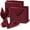 Burgundy, variant on Hot Pink Satin Napkins - 100 Pack, 17x17 Inches, Scalloped Square Napkins for Weddings, Restaurants, Parties