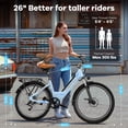 thumbnail image 4 of AOANGO Electric Bike for Adults,up 80 Miles Removable Battery Ebike, 26" Electric E Bike with 7-Speed,Adult Electric Bicycles for Commute Bike for Womens/Man, 4 of 8