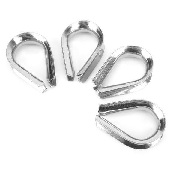 Wire Rope Tube Thimble, 12mm M12 Wire Rope Thimble for Marine and Industrial Rigging for 1/2 Inch Diameter Wire Rope Cable