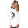 thumbnail image 4 of Classic Fierce Japanese Tiger Tattoo Plus Size Long Sleeve Graphic Tee Shirt Brisco Brands 2X, 4 of 5