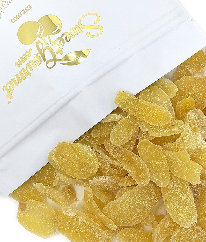 SweetGourmet Dried Crystallized Ginger Candied Ginger Root Pieces