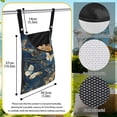 thumbnail image 6 of SEANATIVE Floral Butterfly Clothespin Bag with Hanging Hook Aesthetic Clothes Pin Bag for Outside Reusable Clothes Pin Bag to Hang on Line for Outdoor Laundry Room, 6 of 7