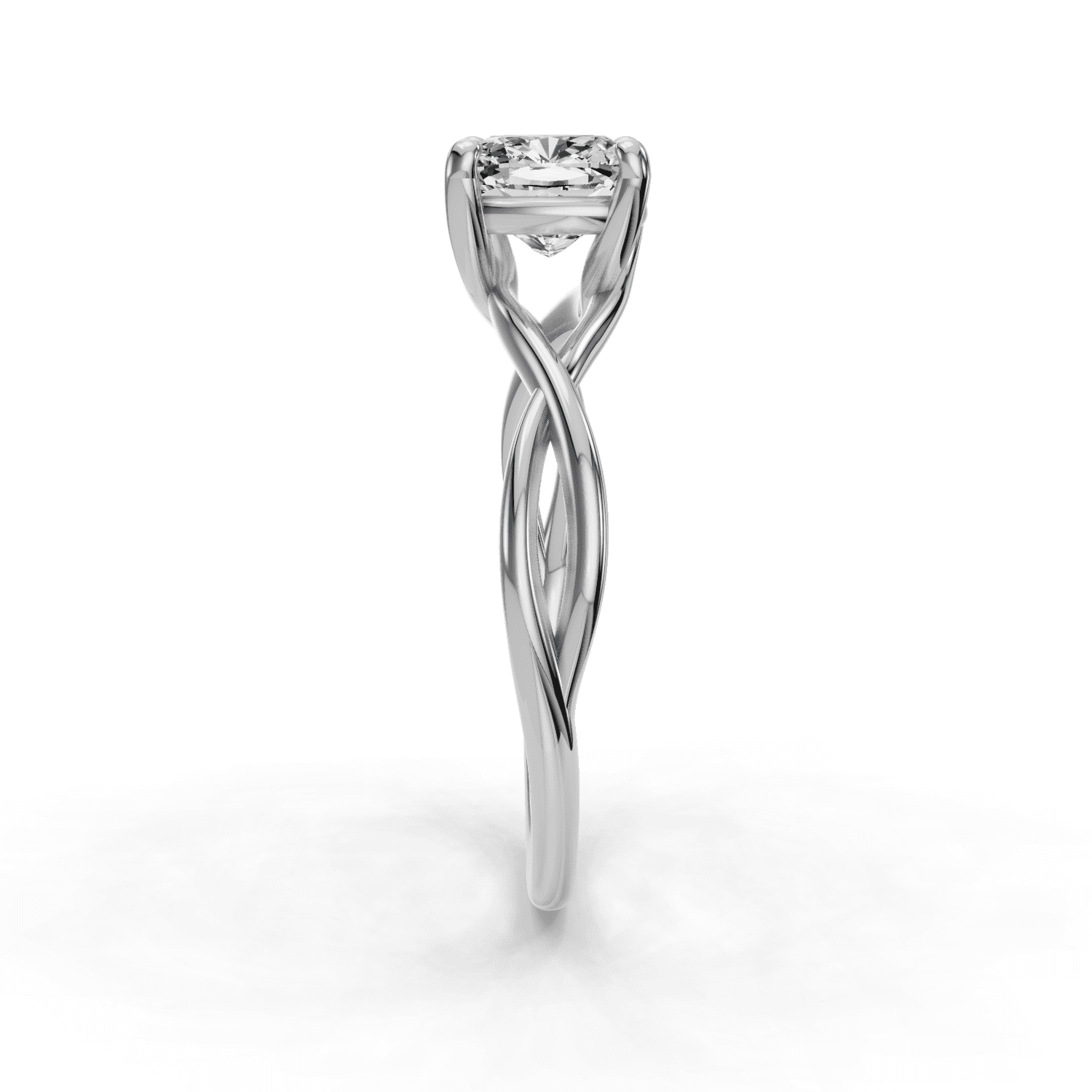 Kiva Jewel Wedding Engagement Ring for Women - 1.77 Ct Lab Created Diamond in Cushion Cut - 14K White Gold Plated Ring - Perfect Gift for Anniversaries and Special Occasions - Nice Wedding Gifts