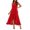 Red, variant on SAWOBUUN Womens Elegant Maxi Dress Sleeveless Crew Neck Asymmetrical Ruffle Hem Flowy Long Dress for Party Cocktail Wedding