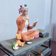thumbnail image 2 of Figura de Anime de Harley Quinn, Joker, Heath Ledger, payaso, Joker, leer libro, postura sentada, modelo de acción, juguete, regalos de Helloween, 2 of 5