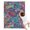 Purple Pioneer Flower, variant on Purple Pioneer Flower and Paisley Pattern Blanket,Comfortable Soft Flannel Throw Blanket,All Season,Warm Lightweight Blankets for Sofa Bed Couch Living Room Chair,30"x40"