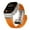 Orange, variant on Watch Band For Apple Watch Ultra 2 Band 49mm 46mm 45mm 44mm, Men Luxury Rugged Silicone Rubber Strap With Metal Connector & Folding Clasp For IWatch Series 10 9 8 7 6 5 4 3 2 1 SE(Black)