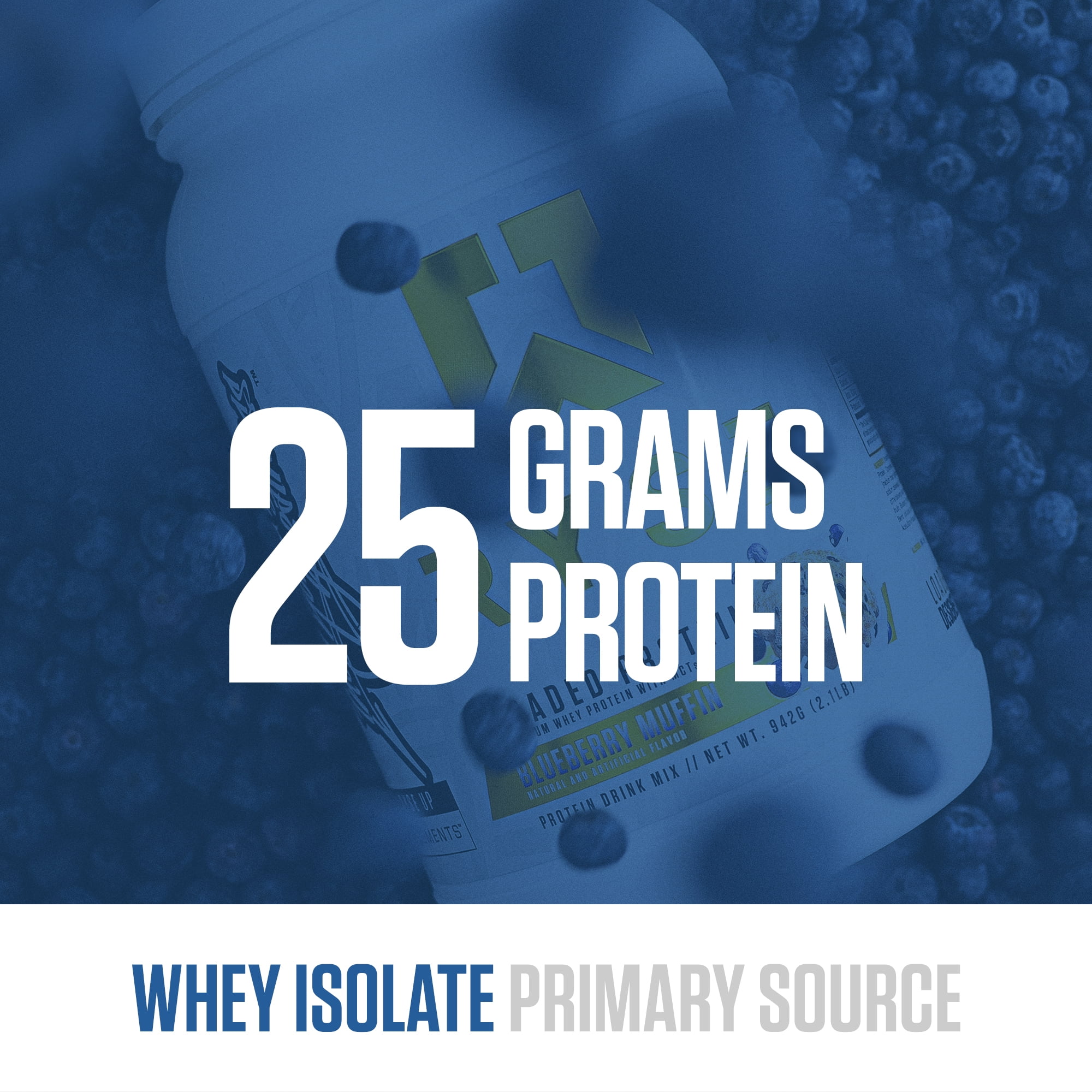 RYSE Loaded Protein Powder - Blueberry Muffin - 54 Servings