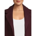 thumbnail image 4 of Jason Maxwell Women's and Women's Plus Long Coat with Tie Belt, Sizes S-3X, 4 of 5