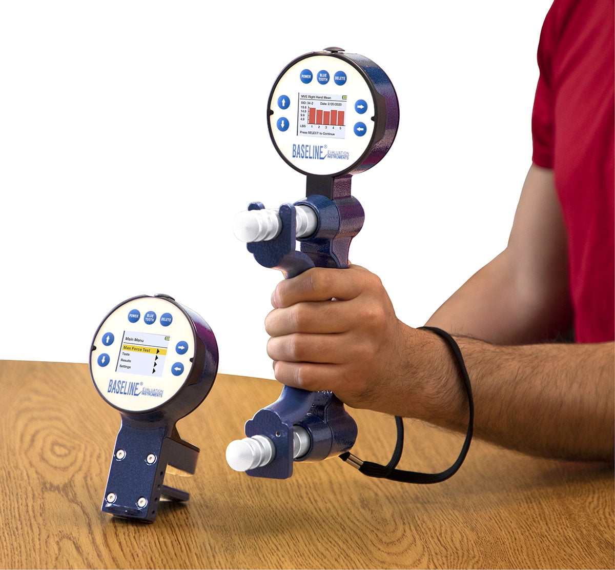 Baseline BIMS Digital 5-Position Grip and Pinch Dynamometer Set for Strength Testing and Evaluation Professional Hand Therapy, Physical Therapy, Athletic Training, Rehabilitation