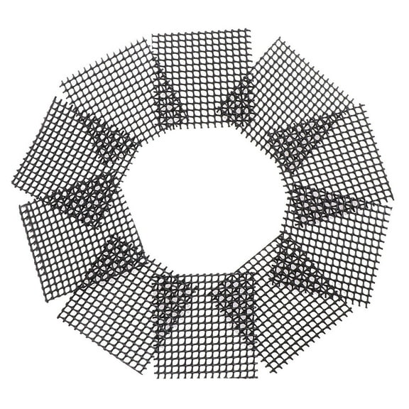 MUSEYA 50Pcs Bonsai Mesh Screen Black for Flower Pot Drainage and Soil Loss Prevention