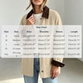 thumbnail image 3 of Lnmiateer Women Rustic Button‑Front Canvas Barn Jacket Long‑Sleeve Relaxed‑Fit Work‑Inspired Coat Lightweight Fabric Loose Silhouette Spring Daily‑Going‑Out Outerwear, 3 of 9