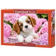 thumbnail image 1 of Castorland Chiot aux Fleurs Roses Casse-Tête de 500 Pcs, 1 of 1