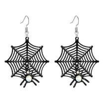 Halloween Earrings for Women Men - Spider Web Stud Earrings Gothic Halloween Themed Jewelry Accessories for Party Favors and Holiday Celebration