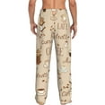 thumbnail image 3 of Junzan Men'S Pajama Pants Coffee Time Sleepwear Pants Pj Bottoms Drawstring And Pockets, 3 of 9