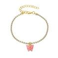 thumbnail image 1 of Xihbxyly Tobillera, Deslumbrante Pulsera de Pie con Diamantes de Imitación, Elegante Diseño de Cristal En Forma de Corazón, Elegante Adorno de Borla para El Pie, Ideal para Una Clase de Yoga En La Pl, 1 of 2