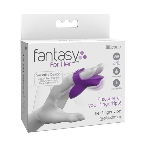 Fantasy For Her Her Finger Vibe Finger Vibrator, Purple