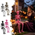 thumbnail image 2 of SUYOLL Halloween Decorations Skeleton Desktop Ornament For Festive Home Party Indoor Decal, 2 of 8