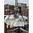 thumbnail image 2 of Outdoor Tablecloth with Umbrella Hole for Patio/Picnic/Party/Camping, Soccer Field Waterproof Table Cloth Round Cover Washable, Farmhouse Wooden Goal Post Football (Dia 60"), 2 of 9