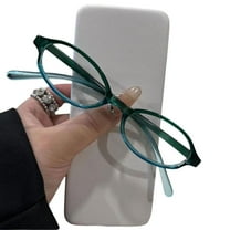 ZOUBAOQ Vintage Retro Small Frame Glasses for Women Blue Light Blocking Ellipse Shape Eyewear Trendy College Girl Accessories Lightweight Comfortable Stylish Minimalist Classic