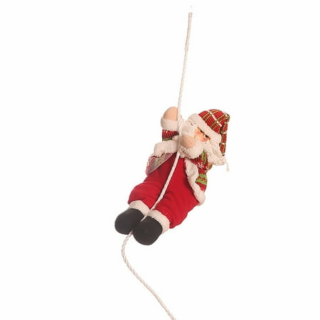 

Climbing Santa Pendant on Rope Ladder Ornament for Christmas