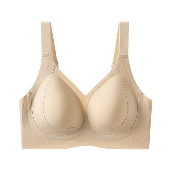 OSFVNOXV Push Up Bras for Women Plus Size Seamless Bra Lightly Lined Soft Padded Full Coverage Support Lift Everyday Bra First Mothers Day Gift for New Mom ,M-5XL