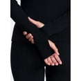 thumbnail image 4 of Ozark Trail Women’s Warmer Thermal Long Sleeve Seamless Fleece Top, Sizes XS-XXL, 4 of 5