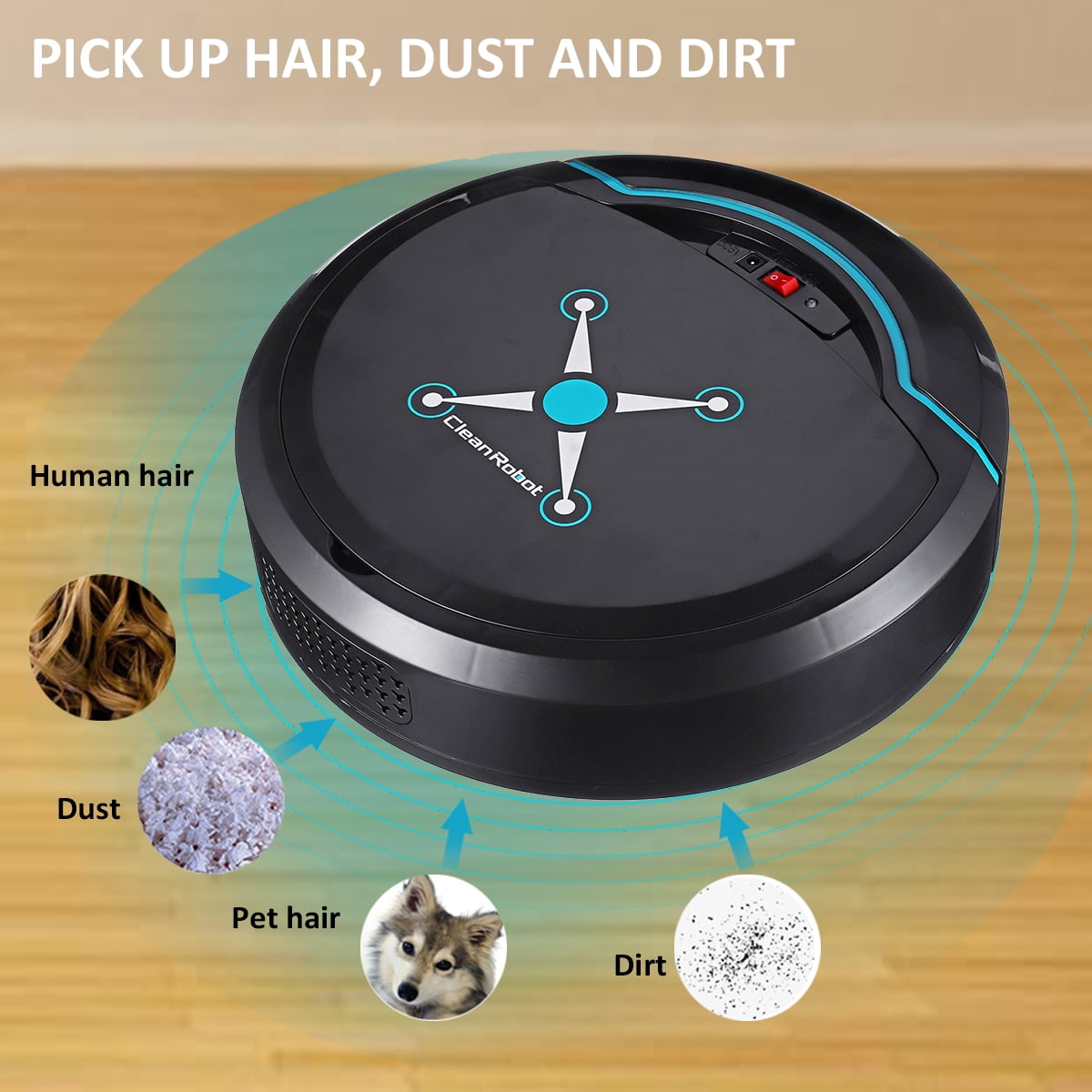 Automatic Sweeping Robot Sweep Suction Dust Machine Rechargeable Electric Vacuum Cleaners Home