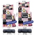thumbnail image 6 of KAINSY Custom Giraffe Toddler Nap Mat with Blanket and Pillowcase, Personalized Pink Black Plaid Kids Sleeping Bag with Name, Soft Slumber Bags for Girls Preschool, Daycare, Travel, and Sleepovers, 6 of 8